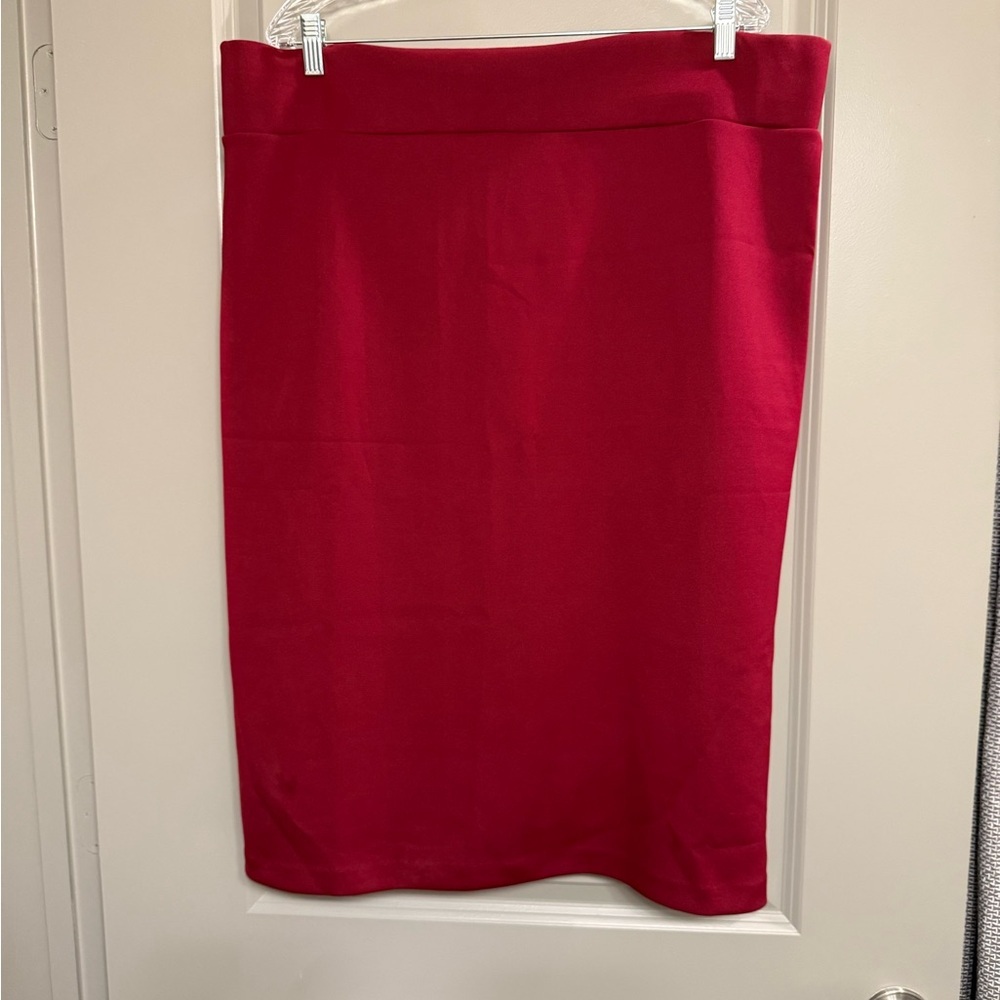Eloquii Red Pencil Skirt